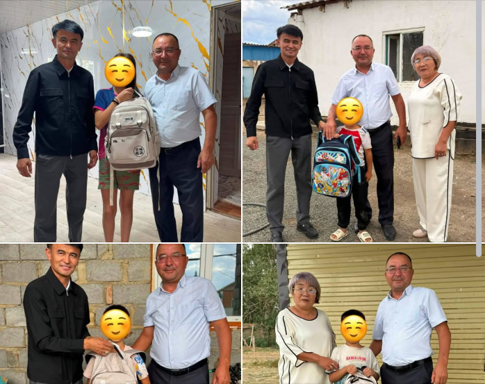 «Мектепке нық қадаммен!» Республикалық қайырымдылық акциясы аясында, Қарабұлақ ауылдық округінде демеушілердің қолдауымен 10 оқушыға жаңа мектеп сөмкелері табысталды.